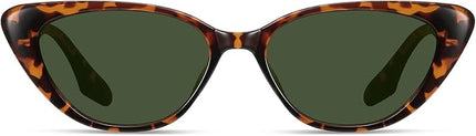 Retro Vintage Narrow Cat Eye Sunglasses for Women 90s Small Chic Style Trendy Sunnies UV400 Protection FZN7514