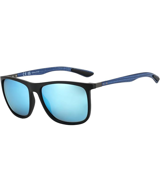 ZENOTTIC Square Polarized Sunglasses for Men Ultralight Carbon Fiber Sun Glasses Driving Fishing Golf Sports UV400 Protection
