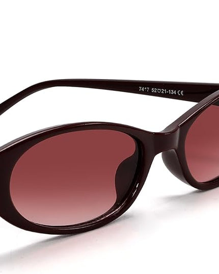 Retro Oval Sunglasses for Women 2026 90s Small Chic Cat Eye Sun Glasses Sunnies Lightweight Shades