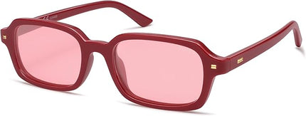 SOJOS Trendy Rectangle Polarized Sunglasses Womens Mens, Small Retro Fashion Thin Slim Square Sunnies SJ2610