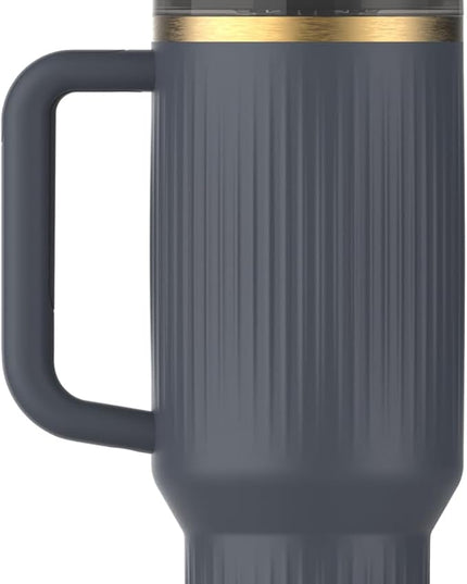 STANLEY Quencher H2.0 Tumbler with Handle and Straw 40 oz | Flowstate 3-Position Lid | Cup Holder Compatible for Travel | Insulated Stainless Steel Cup | BPA-Free | Fluted Twilight
