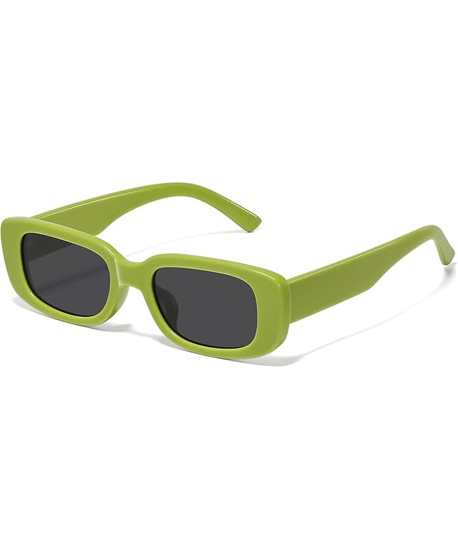 JASPIN Rectangle Sunglasses for Women Men Trendy Y2k Retro 90s Sun Glasses UV Protection Cool Square Frame
