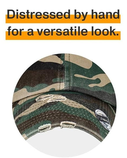 KBETHOS Vintage Washed Distressed Cotton Dad Hat Baseball Cap Adjustable Polo Trucker Unisex Style Headwear