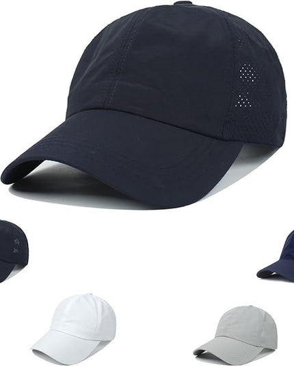 VOASTEK Running Hats for Men Baseball Cap Outdoor Essentials Runner Hat Jogging Cap Tennis Golf Workout Hats