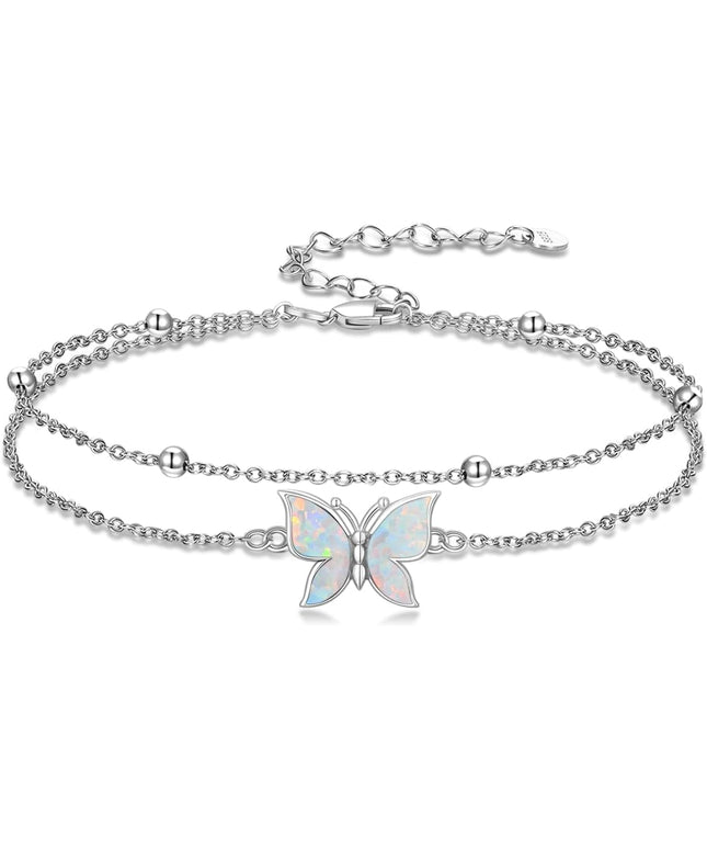 Dorunmo 925 Sterling Silver Infinity Heart Cross Circle Evil Eye Anklet Bracelets for Women Mother's Day Jewelry for Wife Girlfriend Mom Her