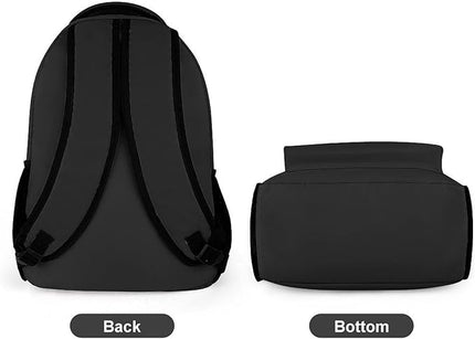 Fashion Carbon Black Backpack Lightweight Large Capacity Laptop Daybag for Travel Work