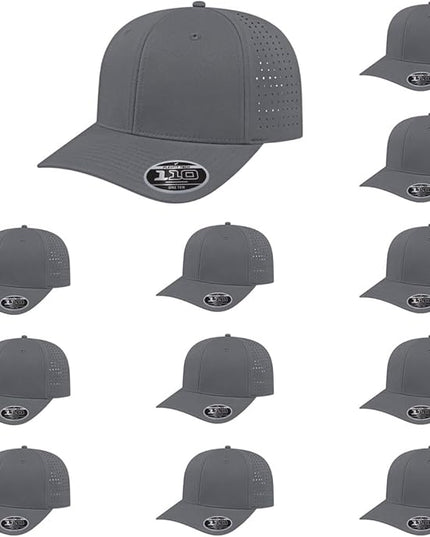 Cap America i8533 Flexfit 110 Perforated Performance Snapback Mid Profile 6-Panel Cap w/UV Guard & Adjustable Snapback