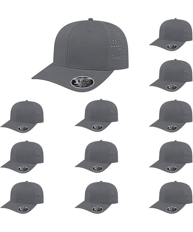 Cap America i8533 Flexfit 110 Perforated Performance Snapback Mid Profile 6-Panel Cap w/UV Guard & Adjustable Snapback