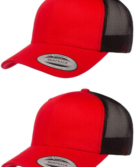 Yupoong Classic Premium Mesh 6 Panel Retro Trucker Cap | Mid Profile Snapback | OSFA | Bulk Pack Available