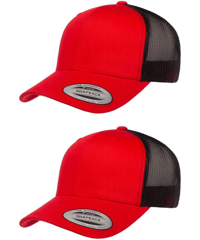 Yupoong Classic Premium Mesh 6 Panel Retro Trucker Cap | Mid Profile Snapback | OSFA | Bulk Pack Available