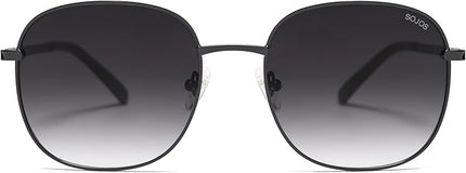 SOJOS Classic Trendy Square Sunglasses for Women Men Cute Big Frame Gold Shades SJ1137