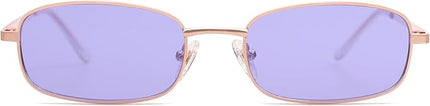 SOJOS Small Trendy Rectangle Sunglasses Womens Mens, Retro 80s 90s Y2k Chic Narrow Thin Skinny Sunnies SJ1187