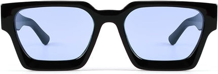 Trendy Square Sunglasses for Men Women Fashion Thick Rectangle Sun Glasses UV Protection Shades Designer Style