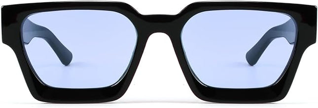 Trendy Square Sunglasses for Men Women Fashion Thick Rectangle Sun Glasses UV Protection Shades Designer Style