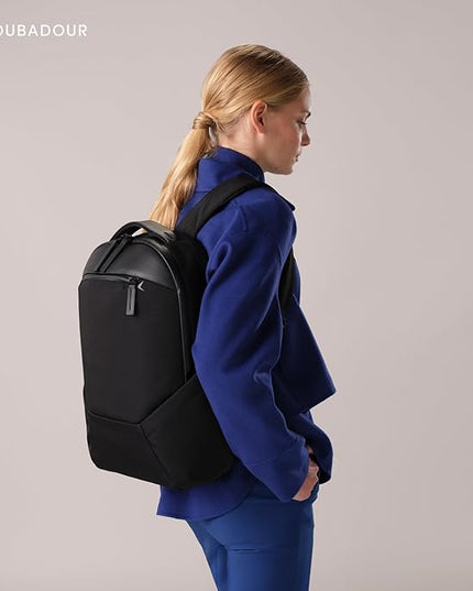 Troubadour Apex 4.0 Compact - 16L Premium Laptop Backpack - Ergonomic & Water Resistant - Designed for Work and Travel - Black
