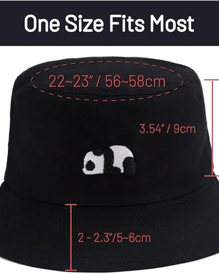Cotton Bucket Hat for Women Men Summer Travel Sun Beach Bucket Cap, Unisex Outdoor Fisherman Hat