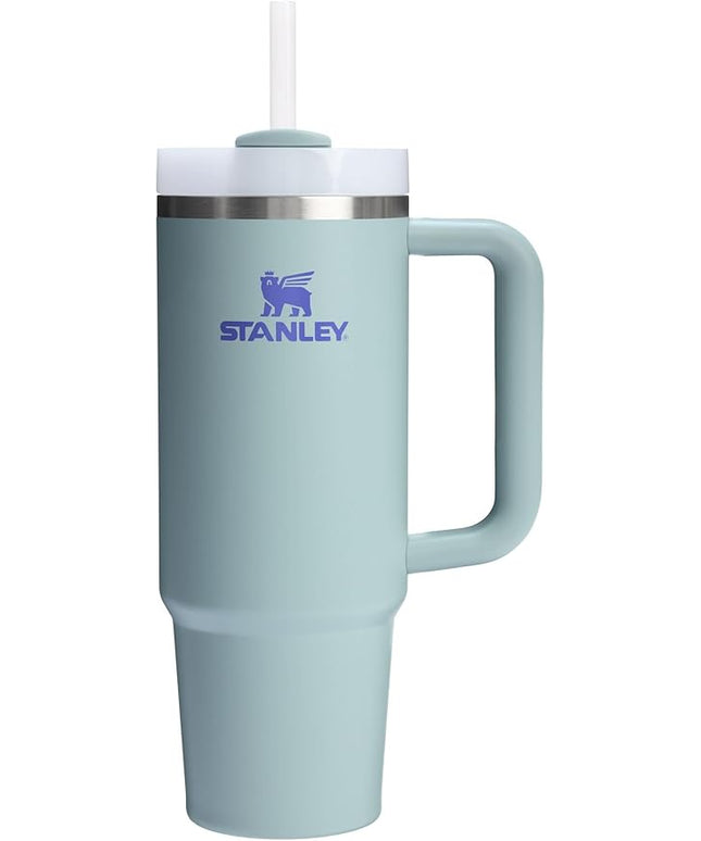 STANLEY Quencher H2.0 Tumbler with Handle and Straw 30 oz | Flowstate 3-Position Lid | Cup Holder Compatible for Travel | Insulated Stainless Steel Cup | BPA-Free | Exclusive Blue Cactus