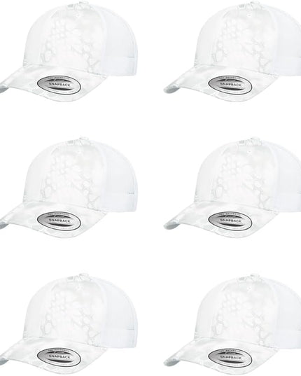 Yupoong Classic Premium Mesh 6 Panel Retro Trucker Cap | Mid Profile Snapback | OSFA | Bulk Pack Available