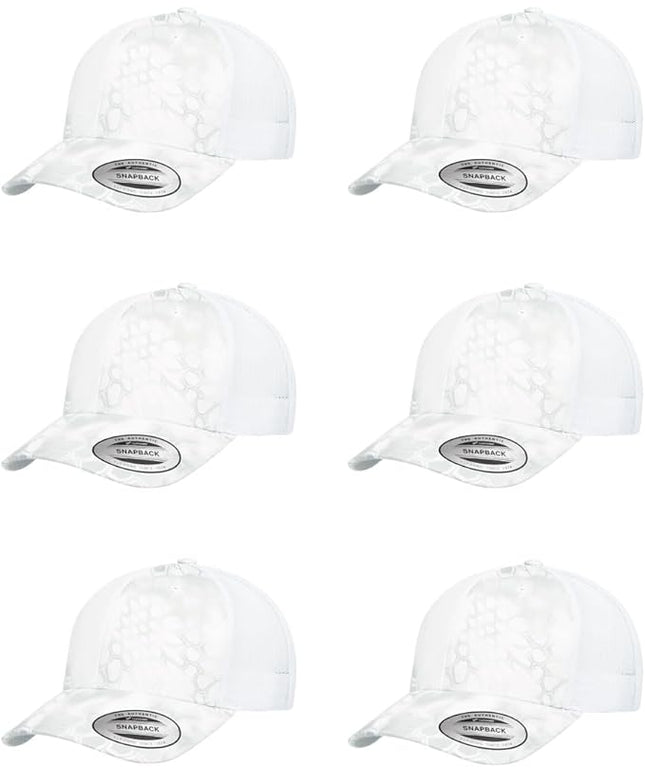 Yupoong Classic Premium Mesh 6 Panel Retro Trucker Cap | Mid Profile Snapback | OSFA | Bulk Pack Available