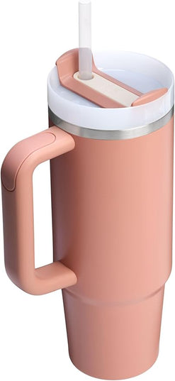 STANLEY Quencher H2.0 Tumbler with Handle and Straw 30 oz | Flowstate 3-Position Lid | Cup Holder Compatible for Travel | Insulated Stainless Steel Cup | BPA-Free | Exclusive Sienna