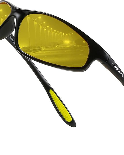 FAGUMA Polarized Sports Sunglasses For Men Cycling Driving Fishing UV400 Protection
