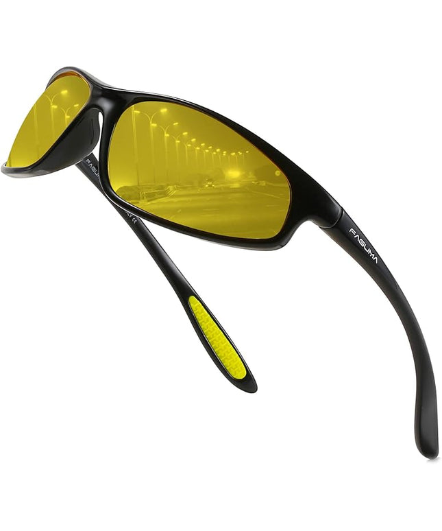 FAGUMA Polarized Sports Sunglasses For Men Cycling Driving Fishing UV400 Protection