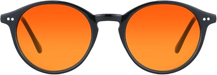 TIJN Blue Light Blocking Glasses Men Women Vintage Thick Round Rim Frame Eyeglasses