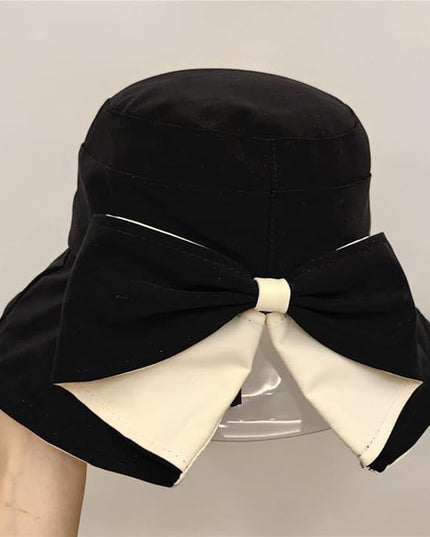 Womens Wide Brim Sun Hats UPF50+ UV Packable Beach Hat Summer Bow Decoration Bucket Cap for Travel