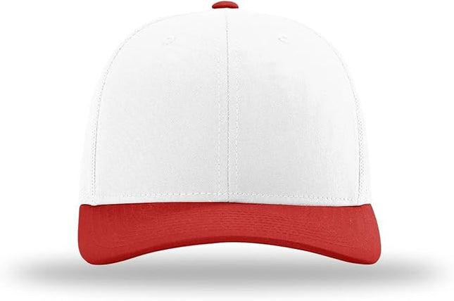 Richardson 112 Trucker Hat - Premium Adjustable Snapback Hat - Structured Six Panel Richardson Blank Caps