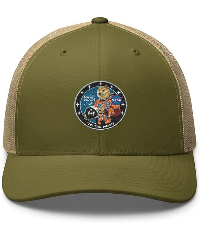 Doge/Moon NASA Logo Trucker Cap