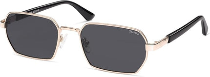 SOJOS Retro Rectangle Polarized 90s Sunglasses for Women Men,Trendy Narrow Hexagon Square Shades SJ1270