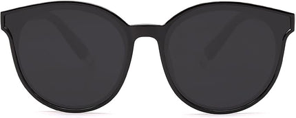 SOJOS Fashion Round Sunglasses for Women Men Oversized Vintage Shades SJ2057