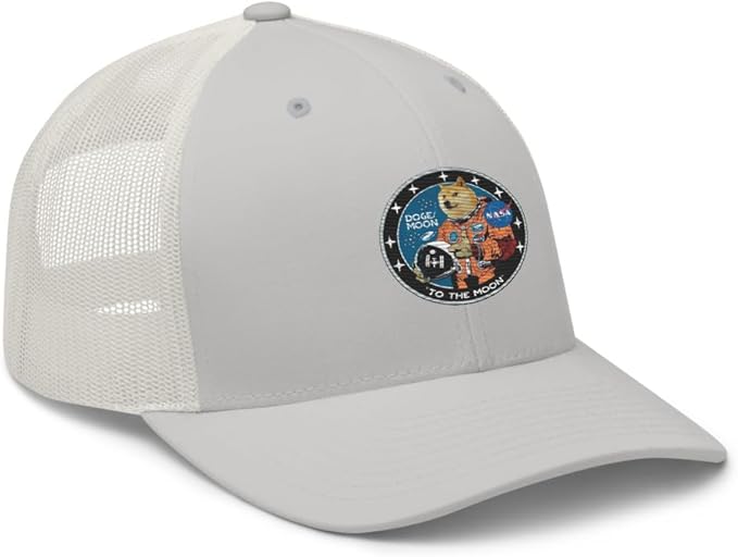 Doge/Moon NASA Logo Trucker Cap