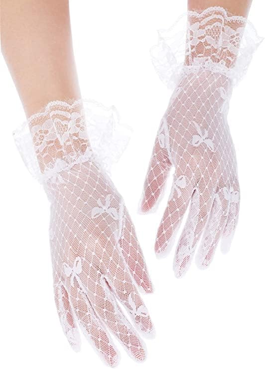 Sahabowi Satin Gloves Formal Bridal Banquet Party Wedding Opera Solid Colorful Mitten For Women