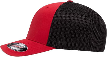 Flexfit 6511 Fitted Mid-Profile Stretchable Mesh Panels Trucker Cap | Bulk Pack Available