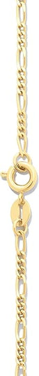 Amazon Essentials 14k Gold or Sterling Silver Plated Figaro Chain Necklace