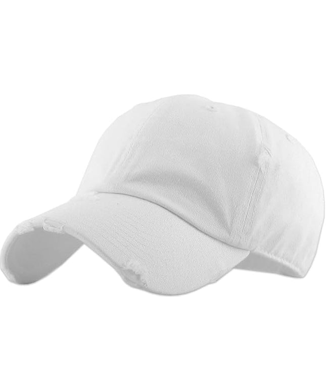 KBETHOS Vintage Washed Distressed Cotton Dad Hat Baseball Cap Adjustable Polo Trucker Unisex Style Headwear