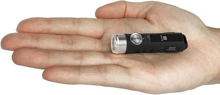 RovyVon A1 Gen 4 Rechargeable EDC Flashlight 650 Lumens Super Bright Outdoor Mini Keychain Flashlights for Everyday Carry, Camping (Black)