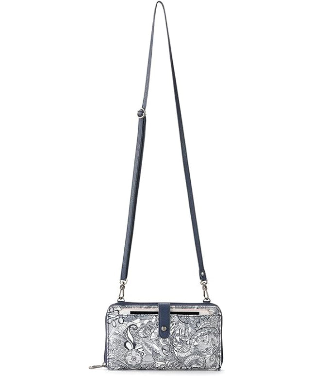 Sakroots Artist Circle Smartphone Crossbody in Coated Canvas, Detachable Wristlet Strap