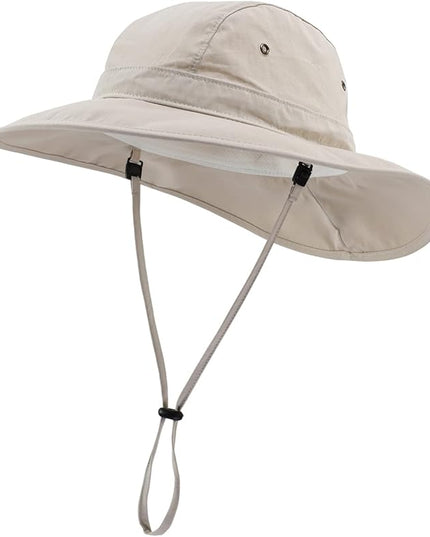Home Prefer Summer UPF 50+ Men's Bucket Sun Hat Wide Brim Fishing Hat Safari Hat