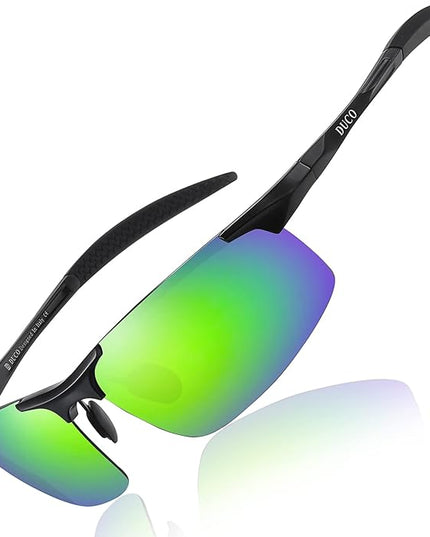 DUCO Mens Sports Polarized Sunglasses UV Protection Sunglasses for Men 8177s