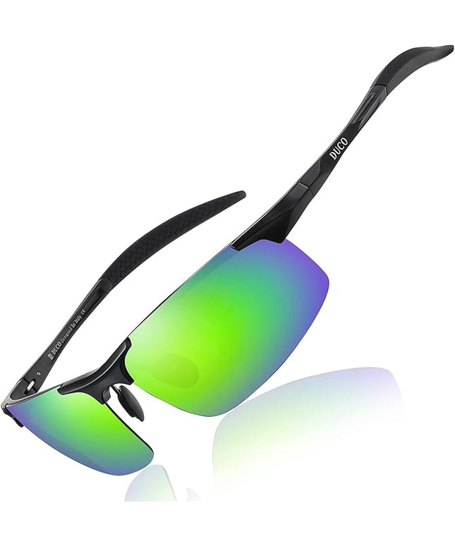 DUCO Mens Sports Polarized Sunglasses UV Protection Sunglasses for Men 8177s
