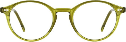 TIJN Blue Light Blocking Glasses Men Women Vintage Thick Round Rim Frame Eyeglasses