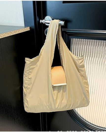 Foldable Tote Bag Keychain - Large Capacity Portable Shopping Bag Keyring - Reusable Groceries Bag for Daily Use