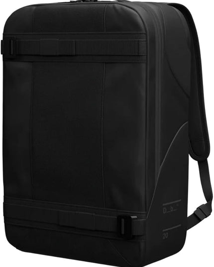Db Journey Skateboarding Daypack - Skateboard Backpack with Laptop Compartment, Board Straps & Water Bottle Pocket, Ribcage Construction, 20L - Black Out
