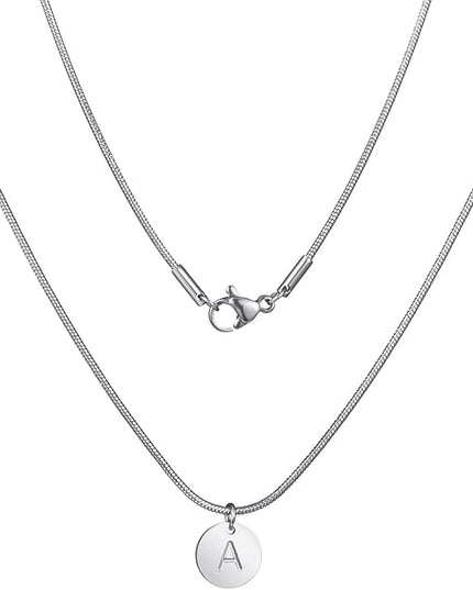 12 Pack Necklace Chains 16 Inches Stainless Steel Snake Chain Necklace with Lobster Clasps for DIY Jewelry Making, 1.2 mm