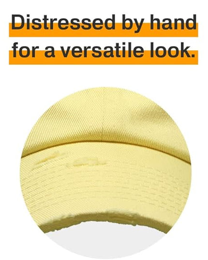 KBETHOS Vintage Washed Distressed Cotton Dad Hat Baseball Cap Adjustable Polo Trucker Unisex Style Headwear