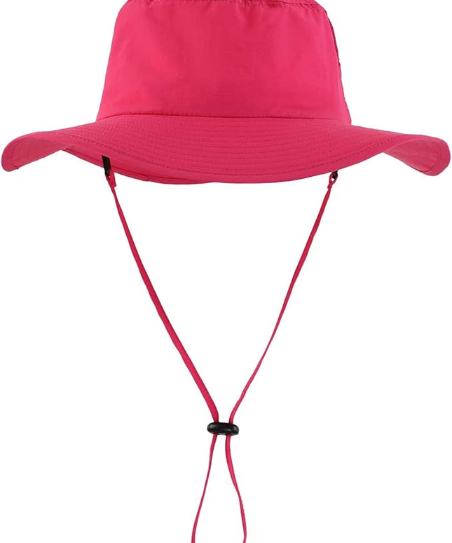Home Prefer UPF50+ Mens Sun Hat Wide Brim Fishing Hat Womens UV Protection Cap Breathable Mesh Safari Gardening Bucket Hat