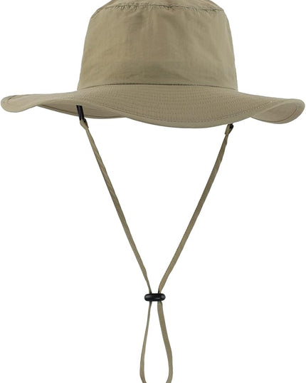 Home Prefer UPF50+ Mens Sun Hat Wide Brim Fishing Hat Womens UV Protection Cap Breathable Mesh Safari Gardening Bucket Hat