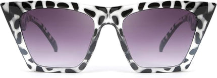 FEISEDY Vintage Square Cat Eye Sunglasses Women Trendy Cateye Sunglasses B2473